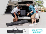 6.5X6.5FT Two Doors & Two Windows Practical Waterproof Right-Angle Folding Tent Lake blue 84886364