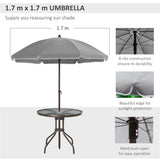 Outdoor dining table and chair package with umbrella 78478620