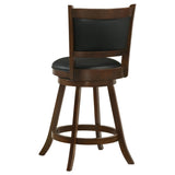 Chestnut and Black Wooden Swivel Stool B062P153512