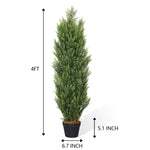 ZUN Artificiales For Decor Christmas-like Artificial Cedar Cypress Plants Faux Boxwood Pine Greenery W2945P220405