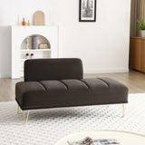 ZUN 56.3"Inch Width Modern End of Bed Bench,Velvet Fabric Upholstered 2 Seater Sofa Couch Entryway W2677P188558