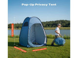 Portable Camping Shower Tent, Instant Setup Changing Room with Ground Stakes, Ropes, and Carry Bag, 46812534