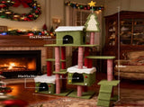 Wide Christmas Cat Tree Tower for Indoor Cats W243P382868