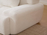 Loveseat Modular Sectional Sofa for Living Room, Comfy Tufted Cloud Floor Couch with 2 Pillows, W5385P455461