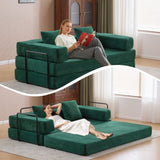 Floor,Compression Sofa,Convertible Floor Sofa Bed-with Pillow Back Support Armrest,Comfy Futon 84418330