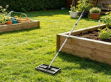 Lawn Leveling Rake with Roller Head, 17" x 10" Stainless Steel, 63.4" Adjustable Handle, Heavy Duty 29700124