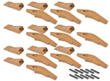 Weld-on Flush Mount L2520N-2AH Bucket Shanks 2A Bucket Teeth with Pins Fit for Many Small Backhoe 69455827