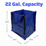 Heavy Duty Storage Tote Bag 22-Gallon Rugged Woven Polypropylene Moving Bag W2181P193828