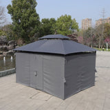 13x10 Outdoor Patio Gazebo Canopy Tent With Ventilated Double Roof And Mosquito net W419P282068