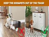 Farmhouse Double Tilt Out Trash Cabinet for 20 Gallon Trash Cans, Free Standing Recycling Cabinet W2557P237960