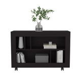 Joge 37,4" Wide Console Table Cart with Six Shelves, Casters, Entryway Table, Side Table, Living B200P286951