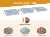 Awning for Door Entrance Window, 38x120 Inch Window Canopy Exterior, UV Rain Snow Protection for 25120283
