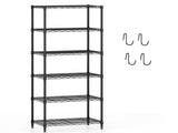 6-Tier Heavy-Duty Metal Wire Shelving, 900LBS Total Capacity Storage Rack with Adjustable Shelves, 37464144