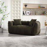 Soft beanbag chair with high resilience foam core for two people. The comfortable square recliner W1996P182162