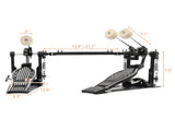 Wool Felt Hammer Double Drum Pedal Professional Double Bass Drum Pedal Black 75386905