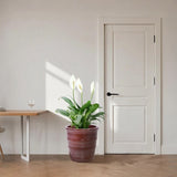 3 Pieces Ceramic Flowerpot, Modern Planter for Patio, Garden or Windowsills - Bean Paste Red W3273P321532