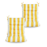 2 Pcs Set High Back Patio Chair Cushions, Tufted Rocking Chair Cushions, Adirondack Cushions for W419P298829