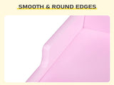 Kids Study Desk and Chair Set with Storage, Pink MDF, 60.5*41.5*50cm 42843739