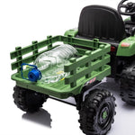 ZUN Ride on Tractor with Trailer,24V Battery Powered Electric Tractor Toy, 200w*2motor W1396P144511