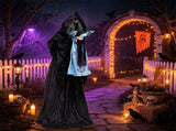7.2FT Soul Snatching Demon Halloween Animatronic, Animated Head Lowering Motion, Sound Activated 79504142
