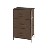 ZUN 3-Tier Dresser Drawer, Storage Unit with 3 Easy Pull Fabric Drawers and Metal Frame, Wooden 43484601