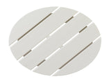 46*46*46cm Single Layer Round HDPE Side Table White 64319396