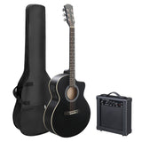 KMA102 41In Basswood Panel Matte Edging Folk Guitar with 15W Amplifier Bag Tuner and other 31095151