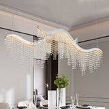 36.2-inch Dangling Wave Crystal Chandeliers W1340P222516