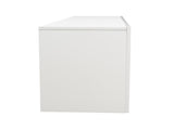 Modern White TV Stand, 20 Colors LED TV Stand w/Remote Control Lights W33131188