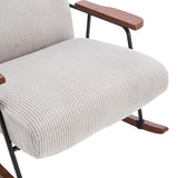 Modern Accent Chair Arm Chair Living Room Rocking Chair Metal Frame W1403P241856