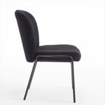 ZUN Heng Ming iron foot dining chair, no armrest, high back, suitable for dining room, living room, W212P178574