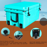 Hot Selling Blue color 65QT Outdoor cooler fish ice chest Box 2022 Popular Camping Cooler Box W136458176