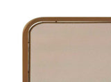 Gold TwoPanel Freestanding Fireplace Screen, 50" W 35" H Iron Mesh Fire Spark Barrier for Home N775P528961G