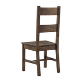 ZUN Set of 2 Wooden Dining Chairs in Rustic Golden Brown B016P223112