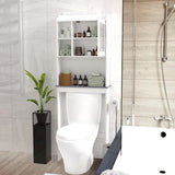 Modern Over The Toilet Space Saver Organization Wood Storage Cabinet for Home, Bathroom -White W40931565