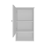 ZUN Medicine Cabinet 28.6" H, with 1 Door and 3 Shelves, White B097P250857