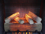 23 inch Infrared heating electric fireplace insert, log set & realistic flame, remote control W1769P263642