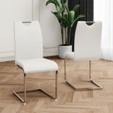 Modern Dining Chairs with Faux Leather Padded Seat Dining Living Room Chairs Upholstered Chair with W210127280