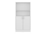 Griffin Multi-storage Cabinet with 5 Compartments, and 2 Doors, White B097P474300