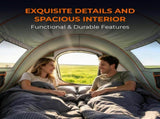4 Person Pop Up Tent for Camping, Waterproof Instant Family Tent with Front Awning, Automatic Tent 88356143