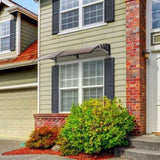 200 x 100 Household Application Door & Window Rain Cover Eaves Canopy Brown & 66120262