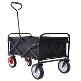 ZUN Folding Wagon Garden Shopping Beach Cart 42573162