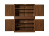 4 Door Cabinet with 1 Drawer, with 4 Adjustable Inner Shelves, Storage Cabinet W688141543