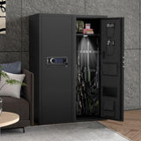 Heavey Duty,Large Size 5-8 Gun,Black Gun Cabinet with Electronic Password Keypad Lock,Unassembled W1779P163502