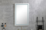 ZUN LED Bathroom Mirror 40 "x 26" with Front and Backlight, Large Dimmable Wall Mirrors with Anti-Fog, W928P177827