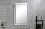 ZUN LED Bathroom Mirror 40 "x 20" with Front and Backlight, Large Dimmable Wall Mirrors with Anti-Fog, W928P177822