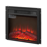 Electric Fireplace Insert 18" 1400W 120V ,Equipped with remote control, ultra thin heater with log 56897865