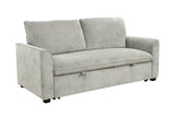 ZUN 78 Inch 3 in 1 Convertible Sleeper Sofa Bed, Modern Fabric Loveseat Futon Sofa Couch w/Pullout Bed, W1417P163495