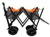 480Lbs Collapsible Wagon with Canopy,Wagon Stroller with 7" All-Terrain Wheels, Lightweight Foldable 01562892
