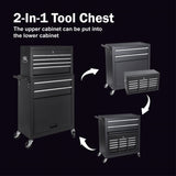 Tool Chest, 8-Drawer Rolling Tool Storage Cabinet with 2 in 1 Detachable Top Tool Box, Liner, W2660P272882